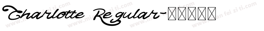 Charlotte Regular字体转换